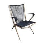 Folding armchair scoubidou