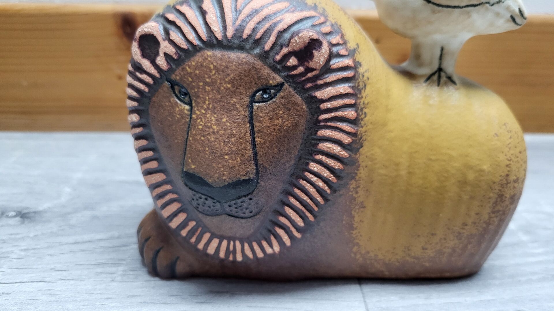Ceramics by Lisa Larson "The Lion and the Bird" Gustavsberg Workshop