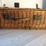Old wicker trunk