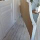 160 headboard upholstered in off-white bouclé fabric