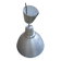 Industrial aluminum pendant light – large bell 50 cm
