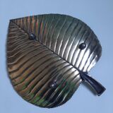 Large Brass Leaf Bowl Pocket Tray