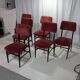 Set of 6 chairs by Vittorio Dassi, 1950s