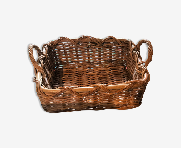Panière en rotin vintage