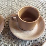 Set of 4 cups of sandstone coffee
