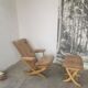Relax armchair and its velvet ottoman from the 70s /80
