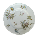 Limoges porcelain round dish for E.Bourgeois Paris