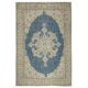 Vintage Turkish Rug. Hand-Knotted Wool Area Carpet with Medallion Motif