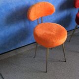 Old armchair moumoute orange