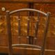 Pair of curved wooden bistro chairs stamped Fischel 1930s