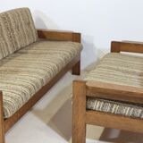 Danish brutalist sofa duo