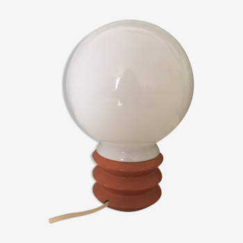 Lamp ball support wood