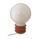 Lampe boule support bois
