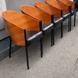 6 king costes starck armchairs aleph driade 1982