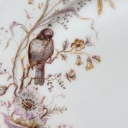 8 Superbes Assiettes Anciennes XIXème Décor Aux Oiseaux Sur Des Branches