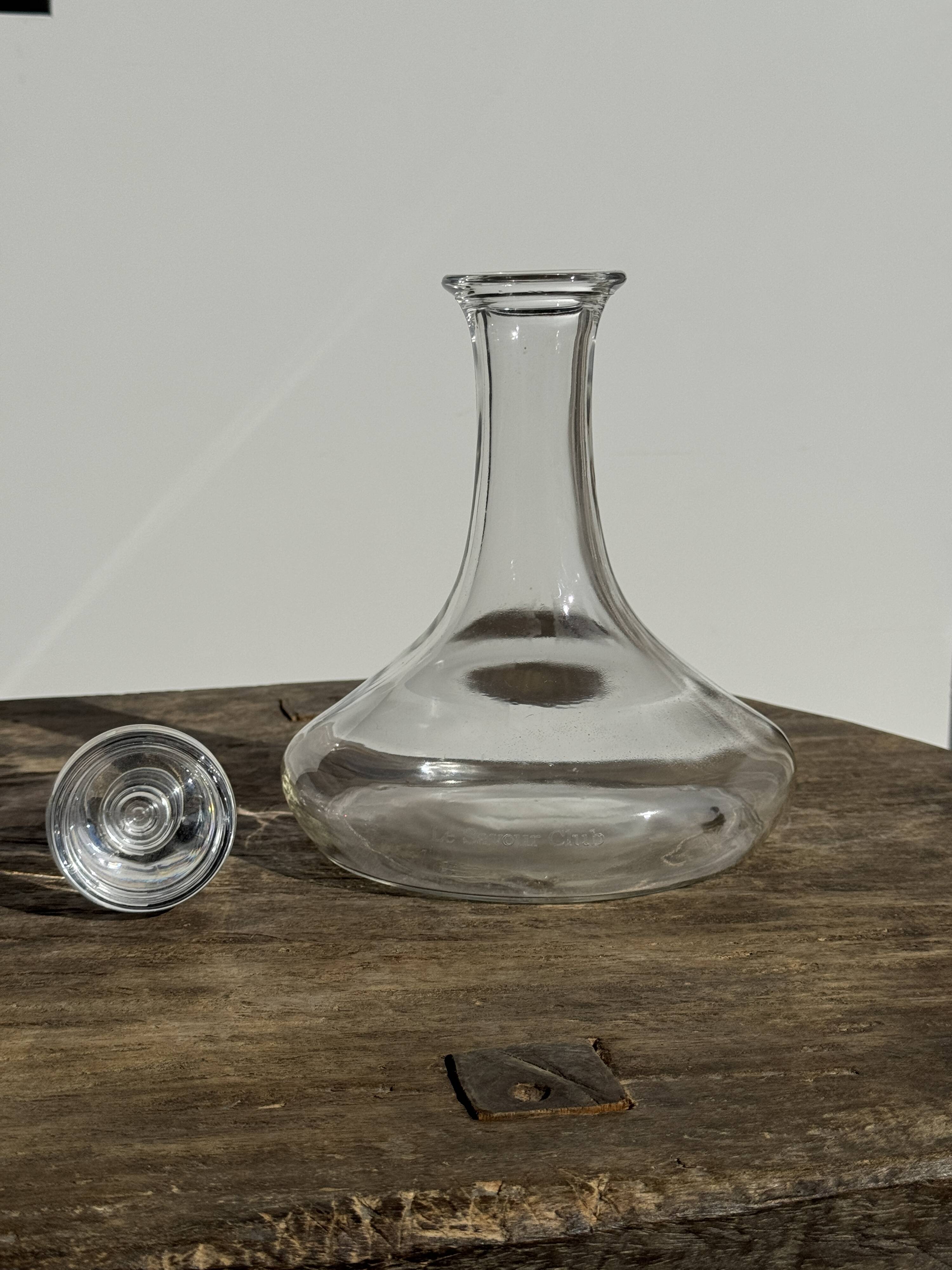 Carafe à décanter vintage à bouchon plat H24