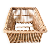 vintage wicker / rattan basket from the 70s
