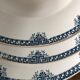 Lot of 3 flat plates 19th model "Athens" Longwy