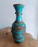 Ugo zaccagnini turquoise ceramic vase with dragon decoration