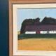 Original Swedish Oil on Canvas – "Farm" by Eric Julius – Signed – Vintage & Framed – 61 × 53 cm (24" × 20.9")