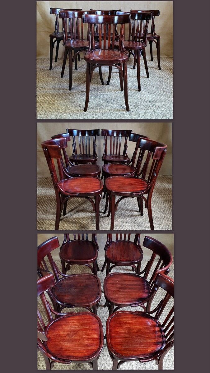 6 baumann bistro chair 30s