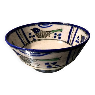 Ethnic ceramic fruit cup or salad bowl from meybod iran