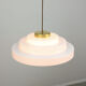 Suspension en laiton et plexiglas cascade mid-century