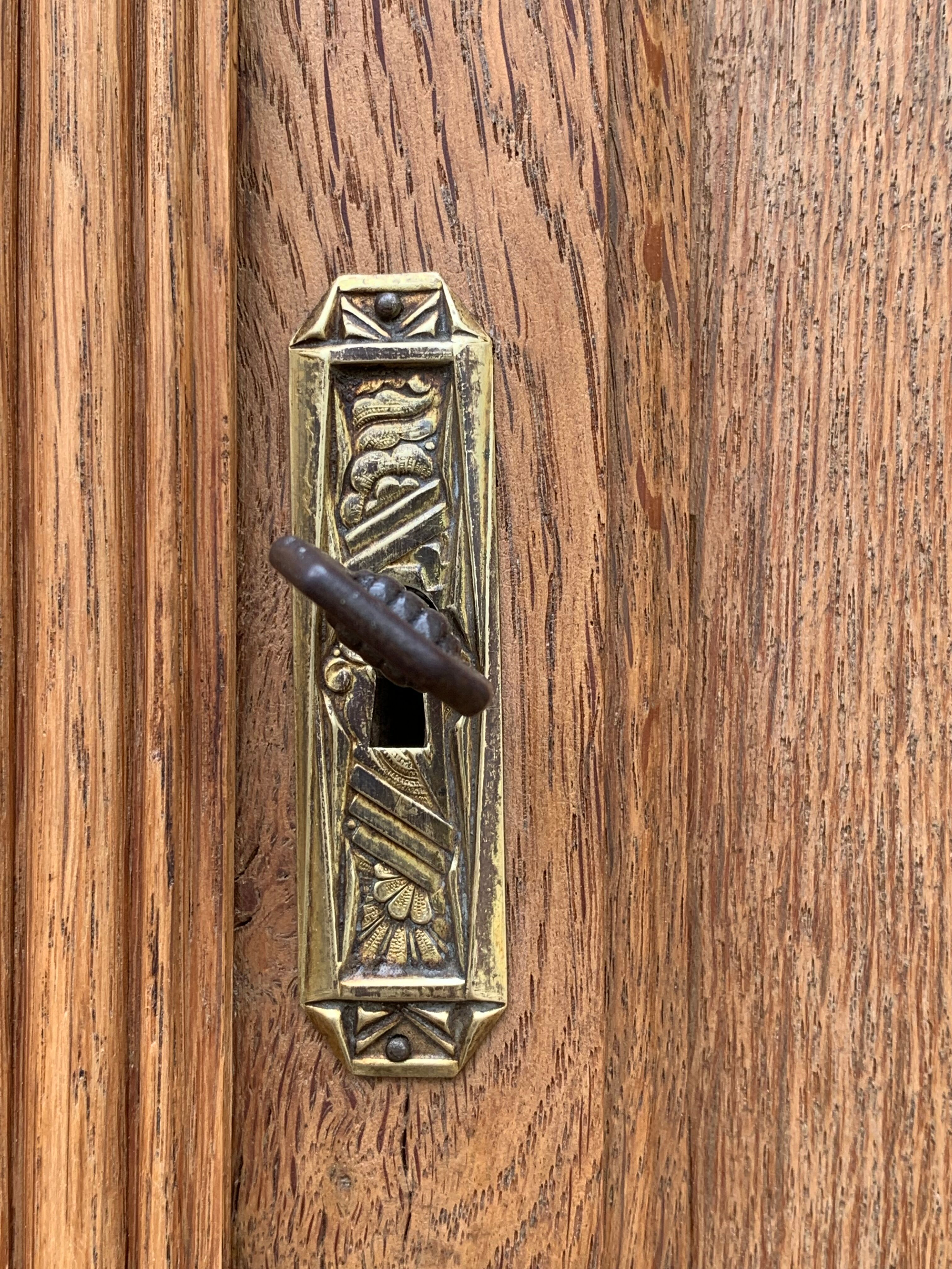Parisian wardrobe paneled 1930 raw wood