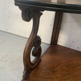 Napoleon III corner shelf in solid walnut, 19th century