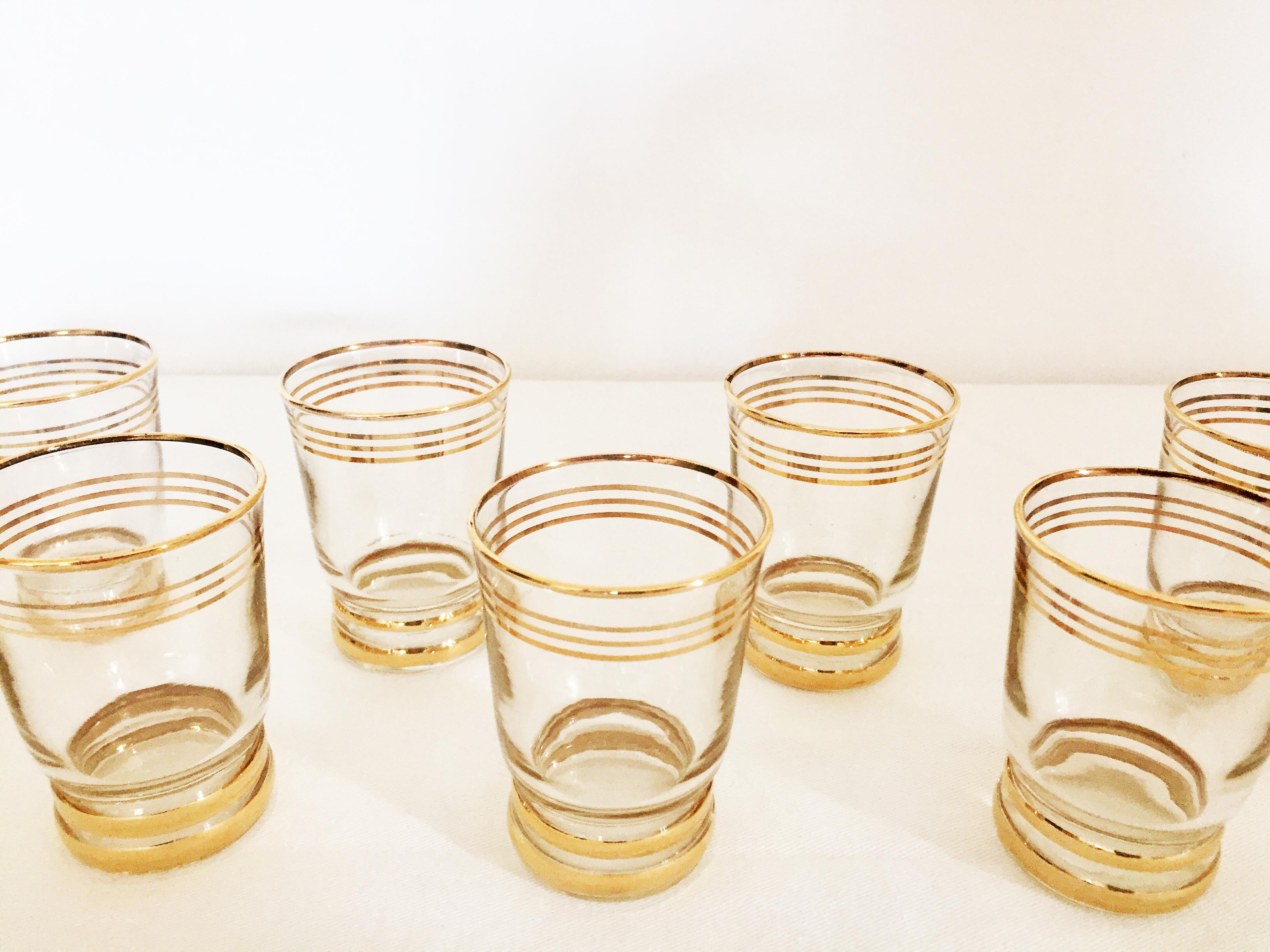 Set of 12 small liquor glasses