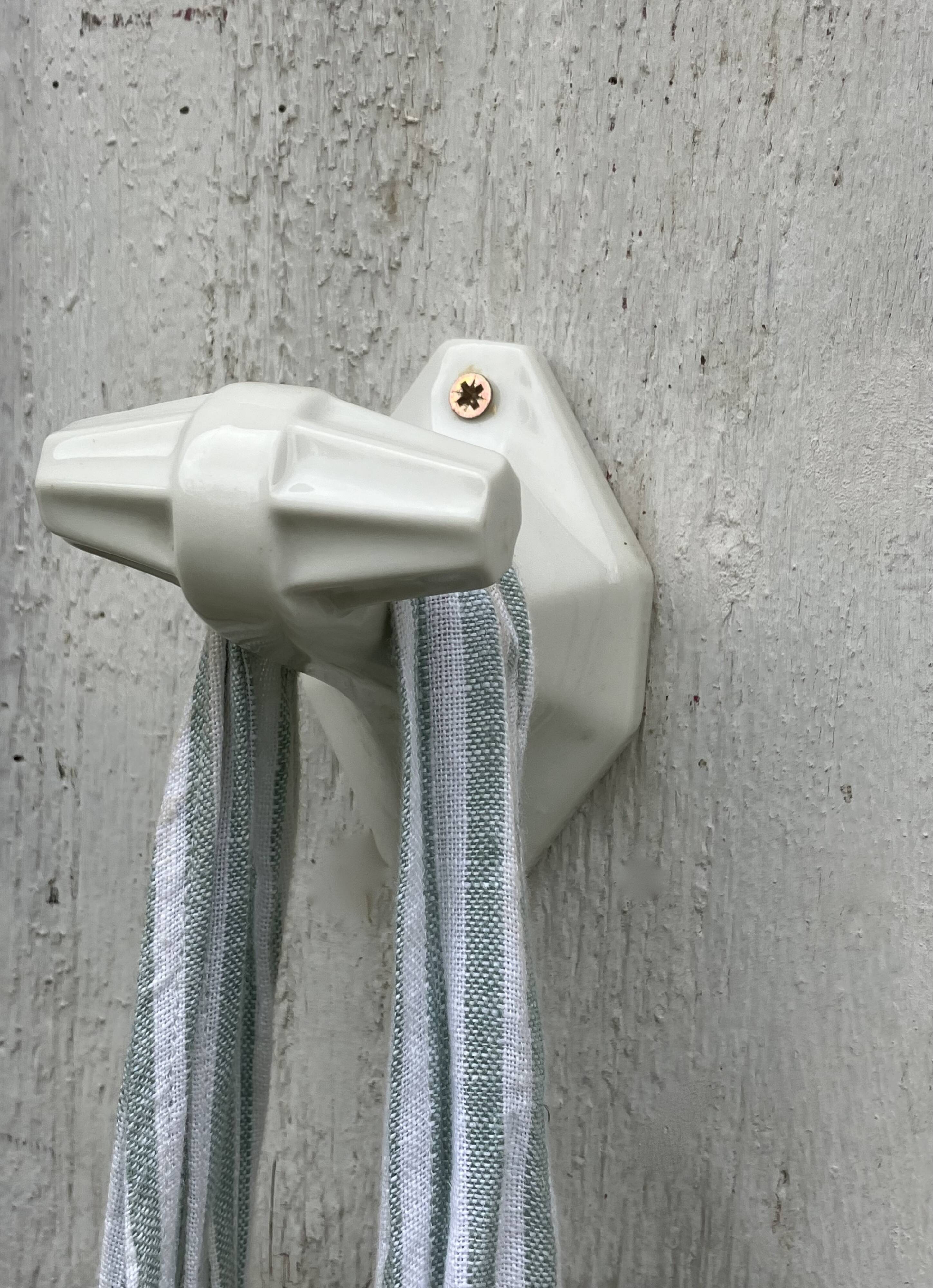 Porcelain coat hook, art-deco