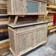 Small vintage wooden kitchen buffet from the 1960s.
