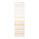 Vintage Turkish Oushak Handmade Wool Cotton White Kilim Runner Rug 67x254