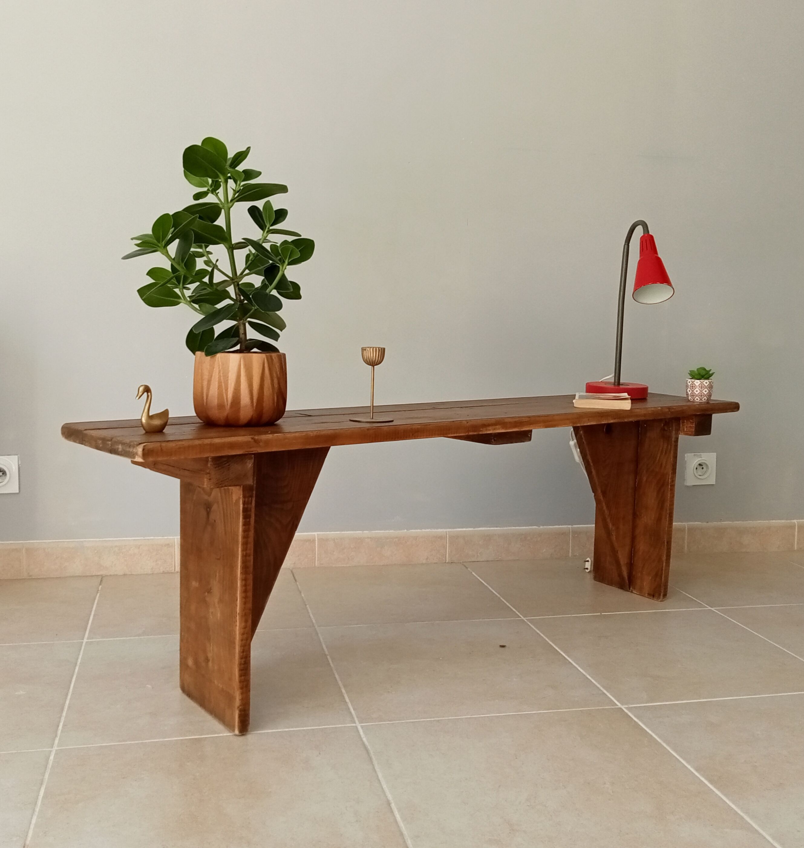 Vintage country bench 70s