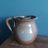 Stoneware ice bucket signed