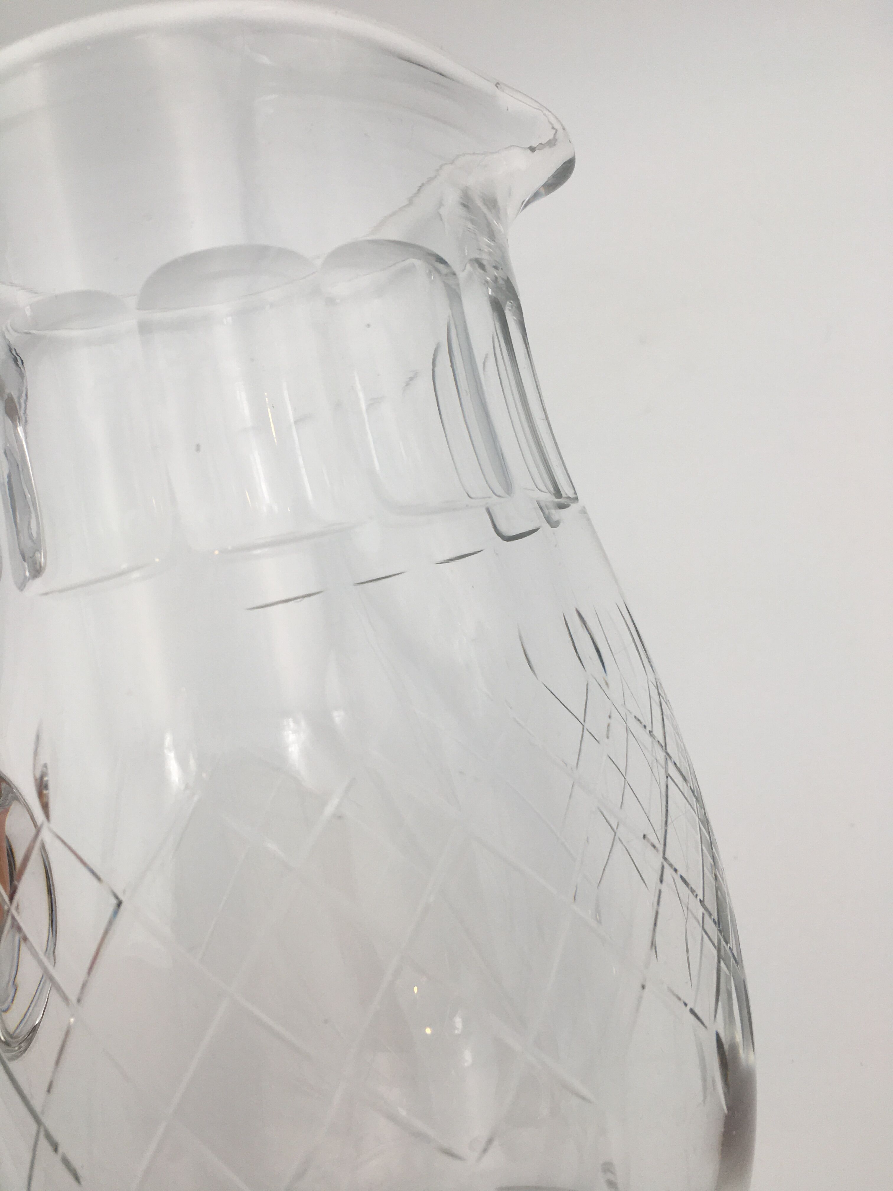Pitcher in cut or crystal 1960
