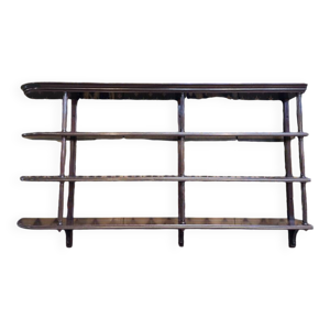 Étagère de bar en acajou