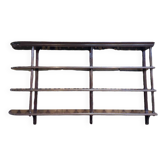 Mahogany bar shelf