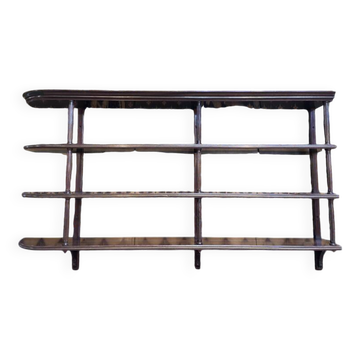 Mahogany bar shelf