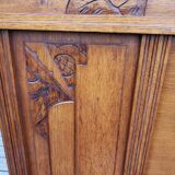Vintage 50s oak headboard
