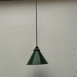 Old enamelled sheet metal lamp