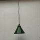Old enamelled sheet metal lamp