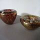 Maltese Glass Ashtrays from Mdina, 1960s, Set of 2