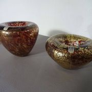 Maltese Glass Ashtrays from Mdina, 1960s, Set of 2
