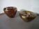 Maltese Glass Ashtrays from Mdina, 1960s, Set of 2