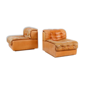 Modular armchair pair model DS11 by De Sede 1970