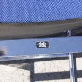 Chairs stella chrome & fabric 1970s, set of 4