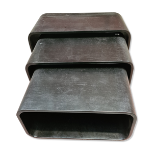 Table gigogne bois noir
