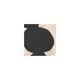Collage on book page - abstract painting B129 black signed Eawy