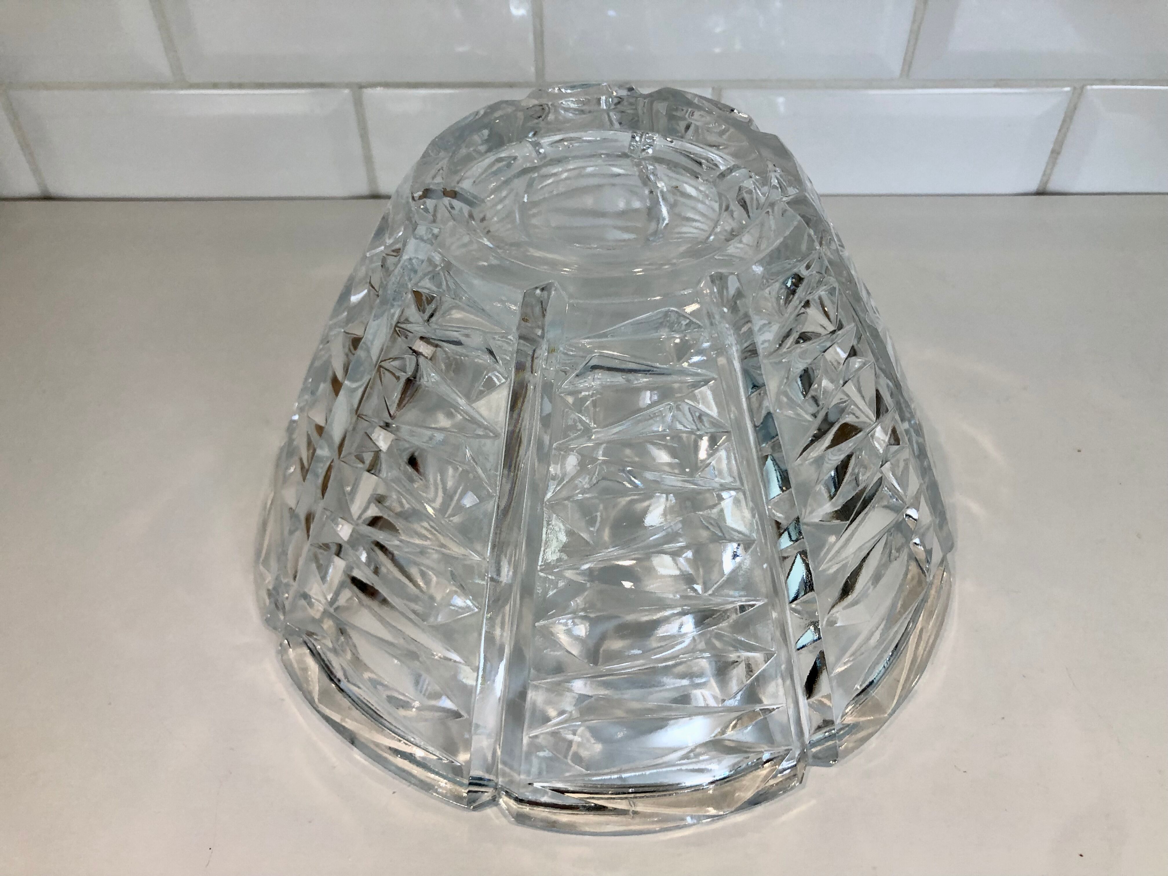 Chissed crystal bowl 50s
